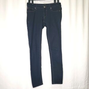 Express Low Rise Stella Jeans Dark Wash Denim 4